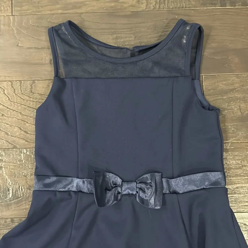 Calvin Klein Navy Blue Formal Girls Dress NWT